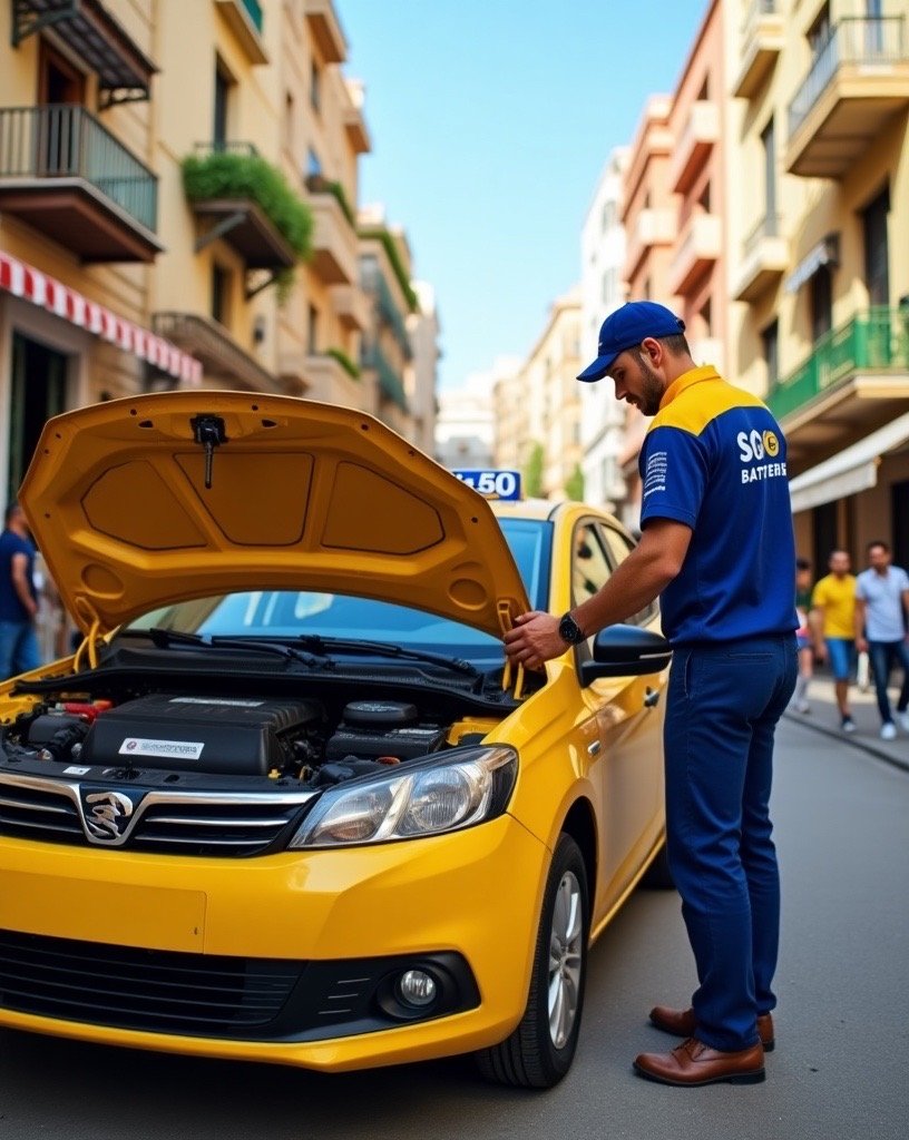 Diagnostic batterie taxi Tunis
